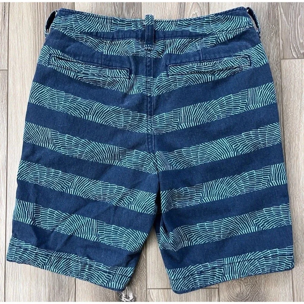 Hollister Mens 100% Cotton Blue Cali Longboard Fit Khaki Shorts Size 28” x 8”